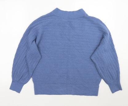 Preloved Nutmeg Womens Blue   Pullover Jumper Size 14 - Back