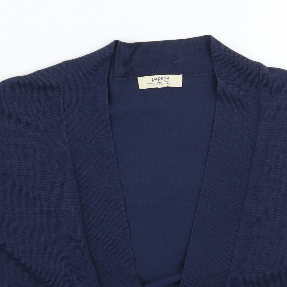 Papaya Womens Blue   Cardigan Jumper Size 12