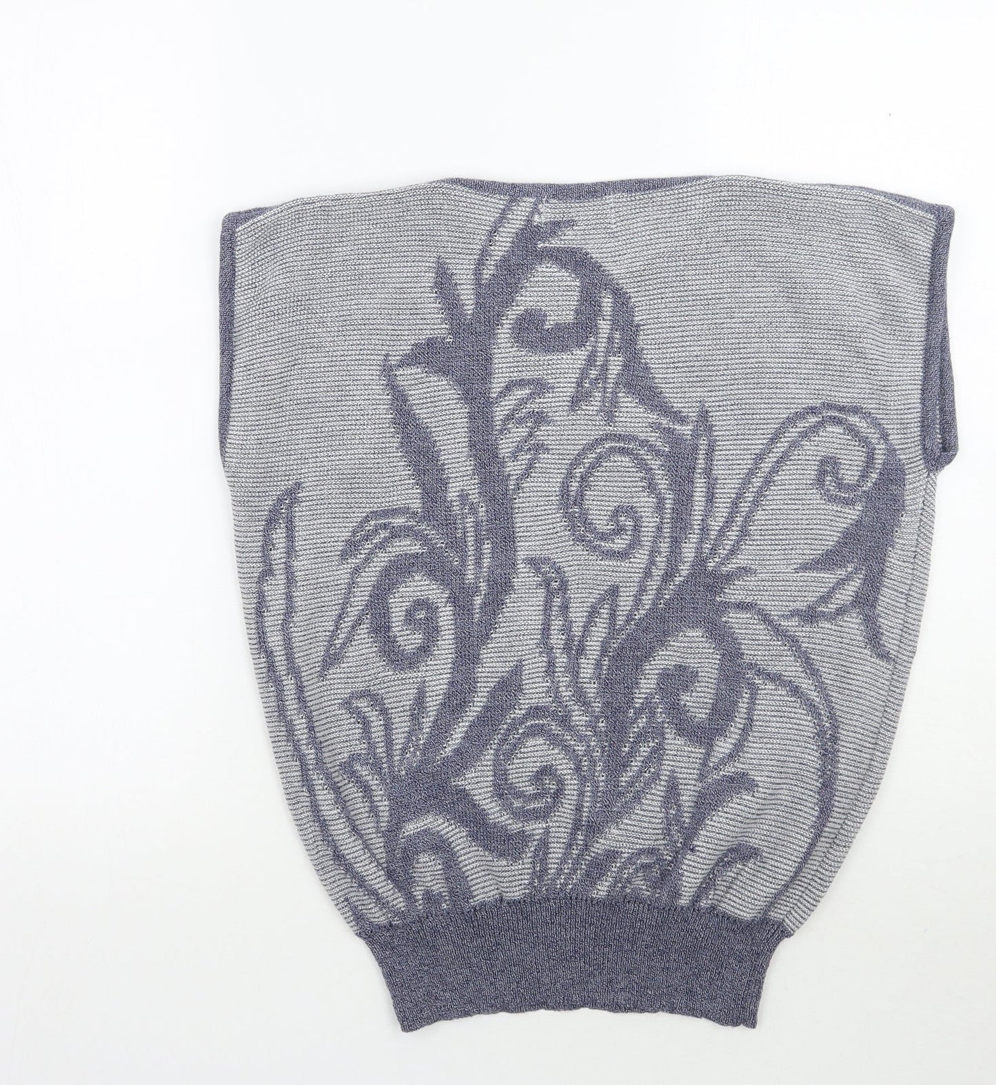 Emreco Womens Blue Floral  Pullover Jumper One Size