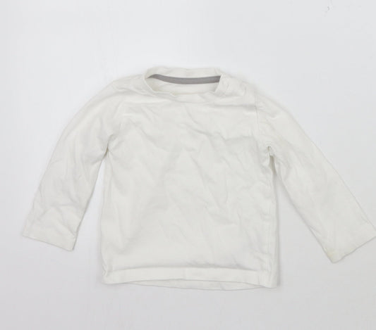 Nutmeg Baby White   Basic T-Shirt Size 9-12 Months