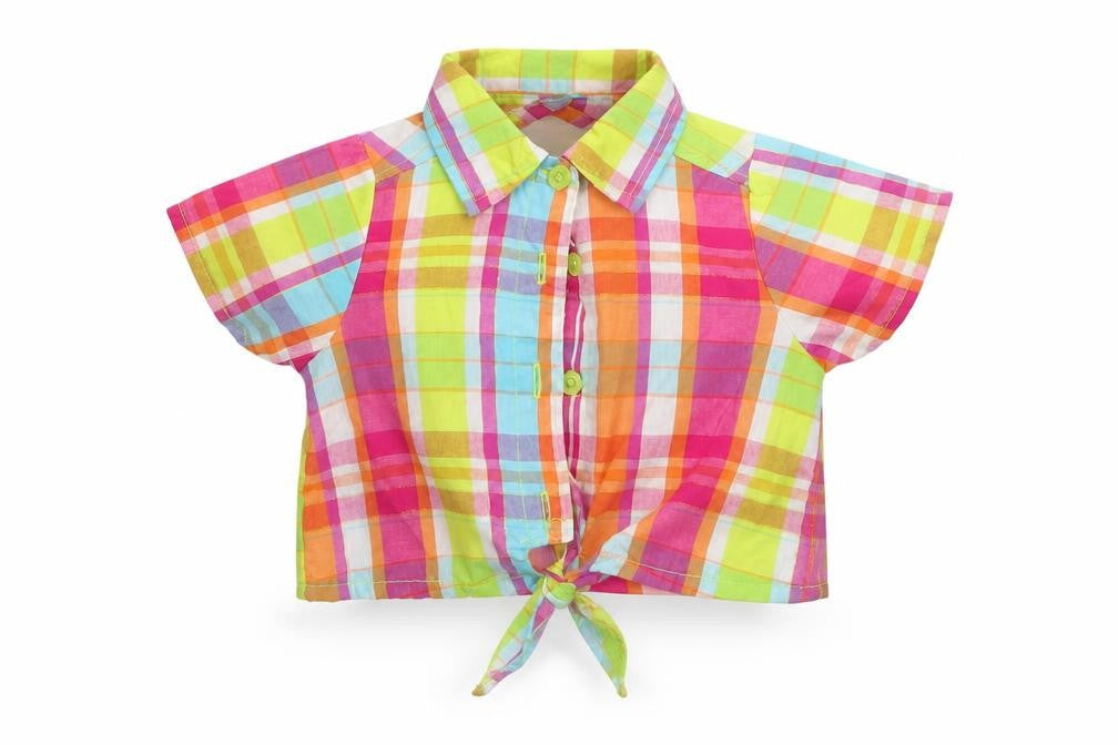 Penny m Girls Multicoloured Check  Basic Button-Up Size 24 Months