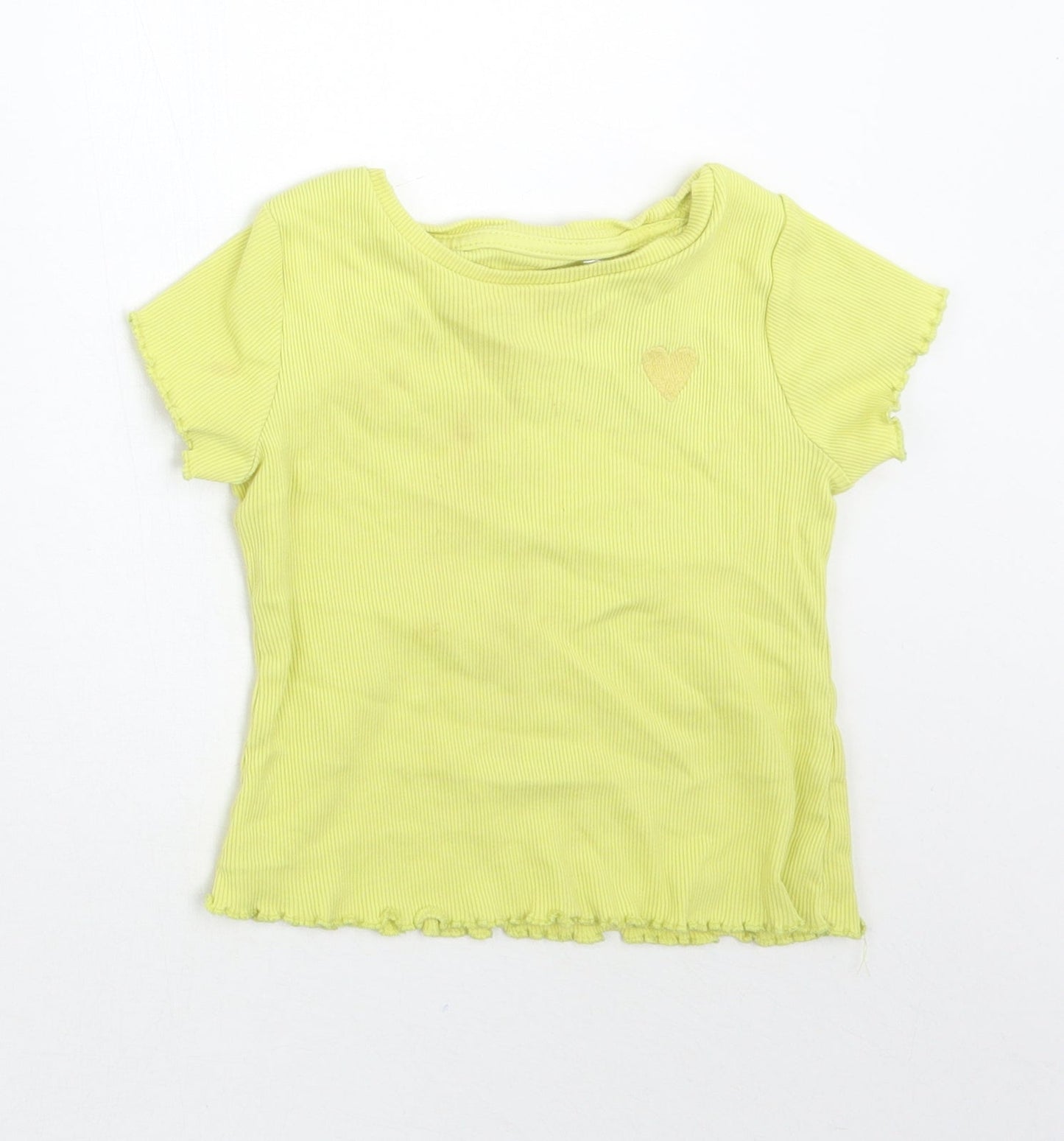 George Girls Green   Basic T-Shirt Size 12-18 Months