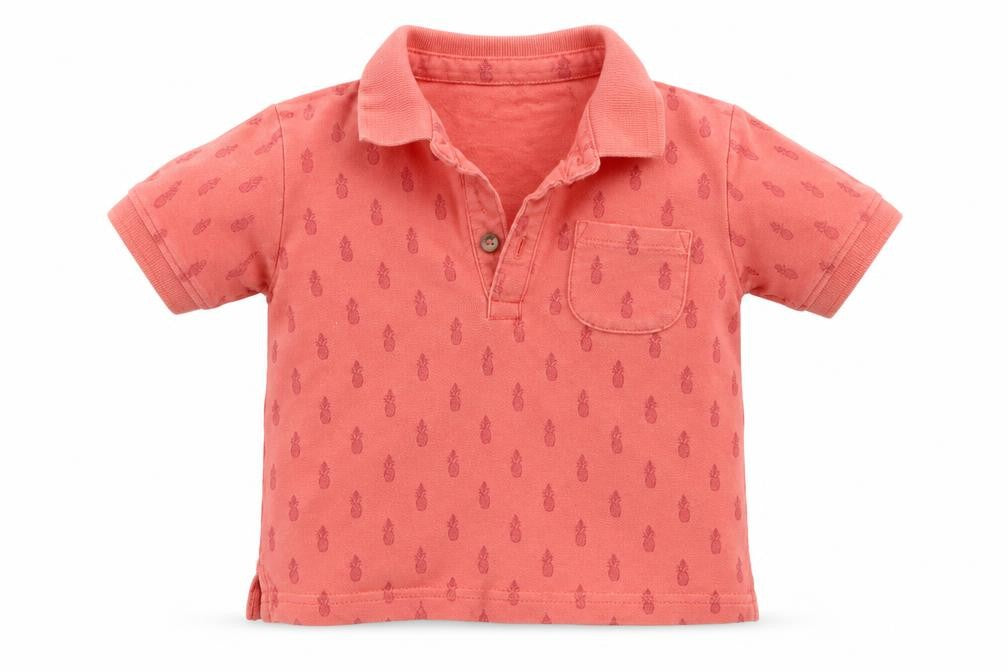 Matalan Boys Orange Geometric  Basic Polo Size 12-18 Months