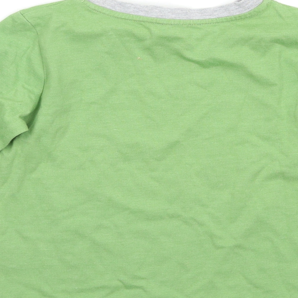 TU Boys Green   Basic T-Shirt Size 5-6 Years
