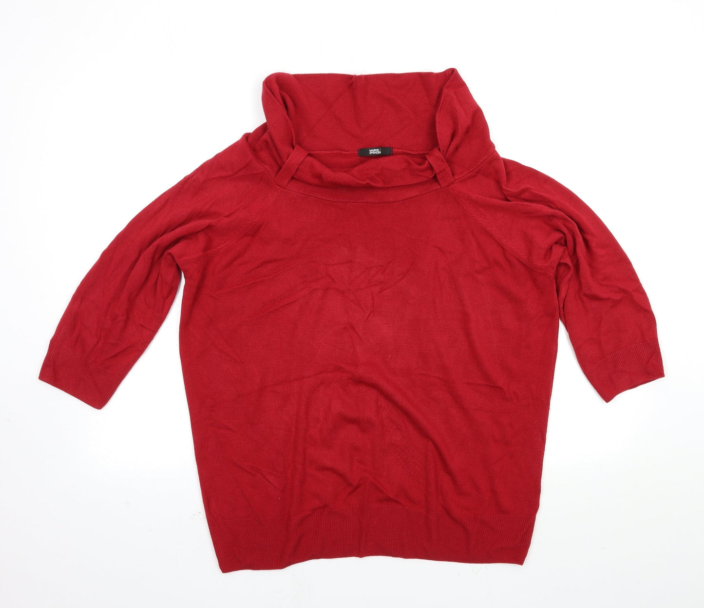 Marks and Spencer Womens Red   Pullover Jumper Size 20
