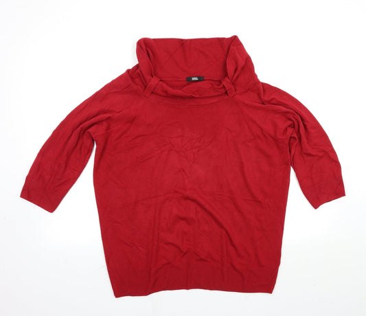 Marks and Spencer Womens Red   Pullover Jumper Size 20