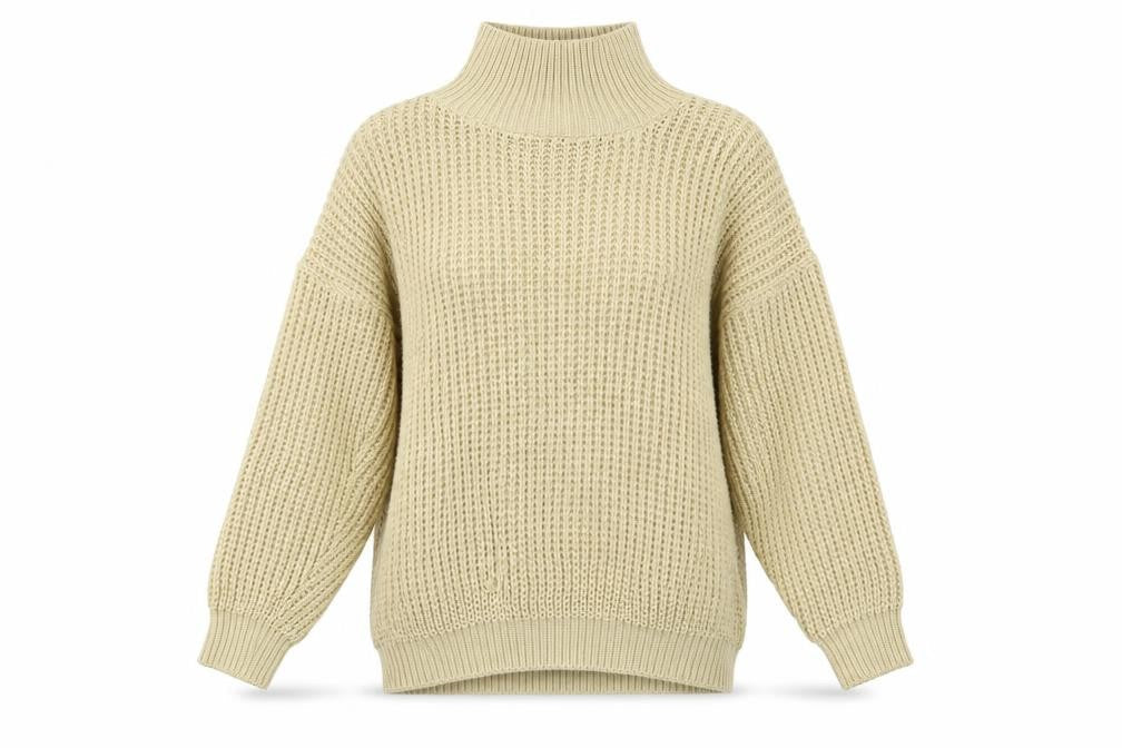 PRETTYLITTLETHING Womens Beige   Pullover Jumper Size S