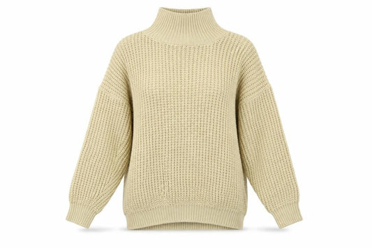 PRETTYLITTLETHING Womens Beige   Pullover Jumper Size S