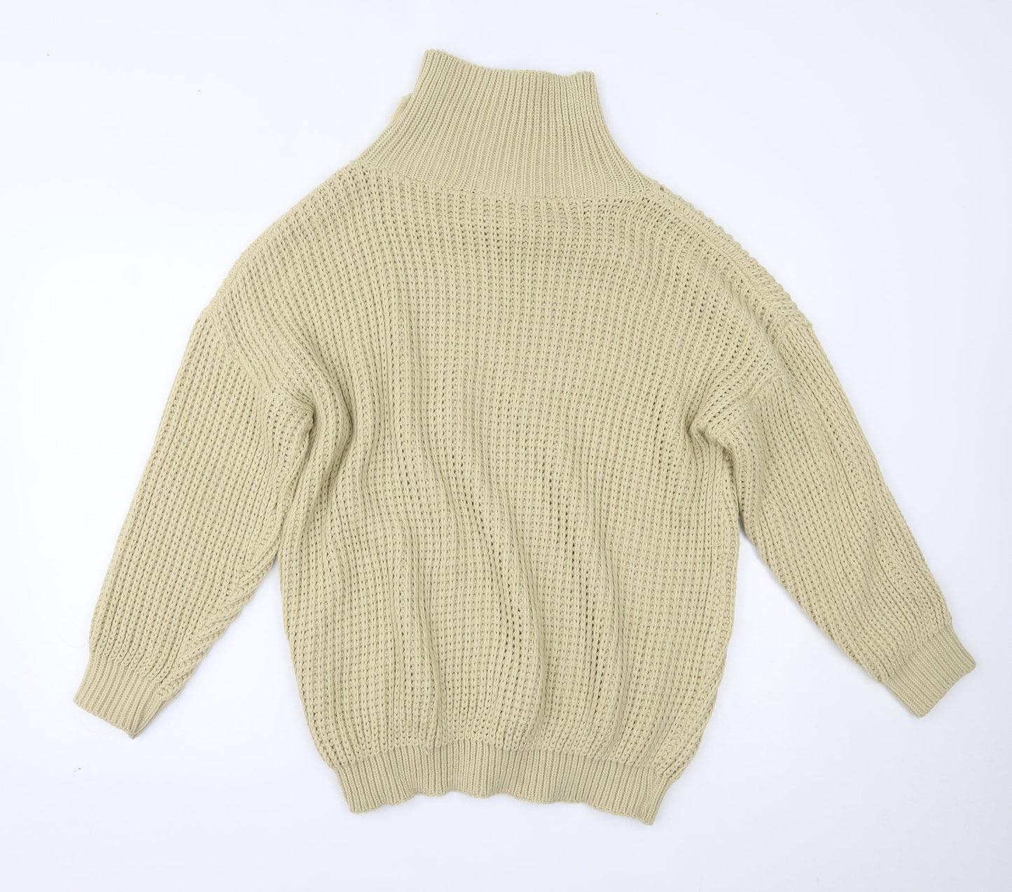 PRETTYLITTLETHING Womens Beige   Pullover Jumper Size S