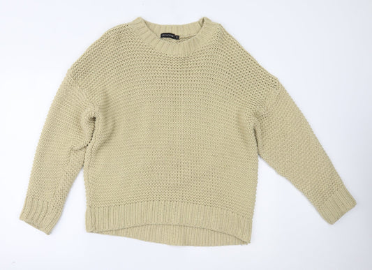 PRETTYLITTLETHING Womens Beige   Pullover Jumper Size M