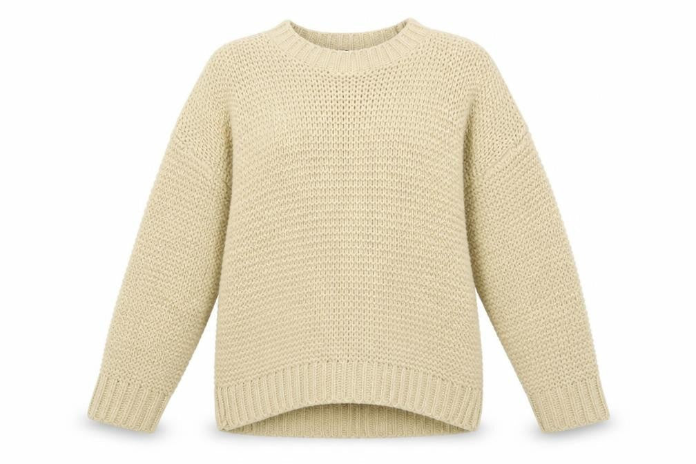 PRETTYLITTLETHING Womens Beige   Pullover Jumper Size M