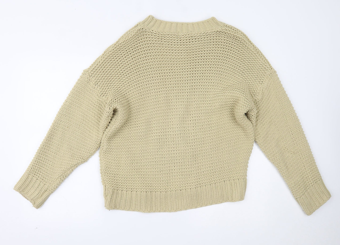 PRETTYLITTLETHING Womens Beige   Pullover Jumper Size M