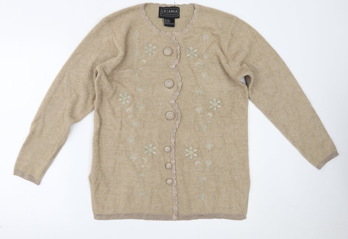 CASAMIA Womens Beige   Pullover Jumper One Size