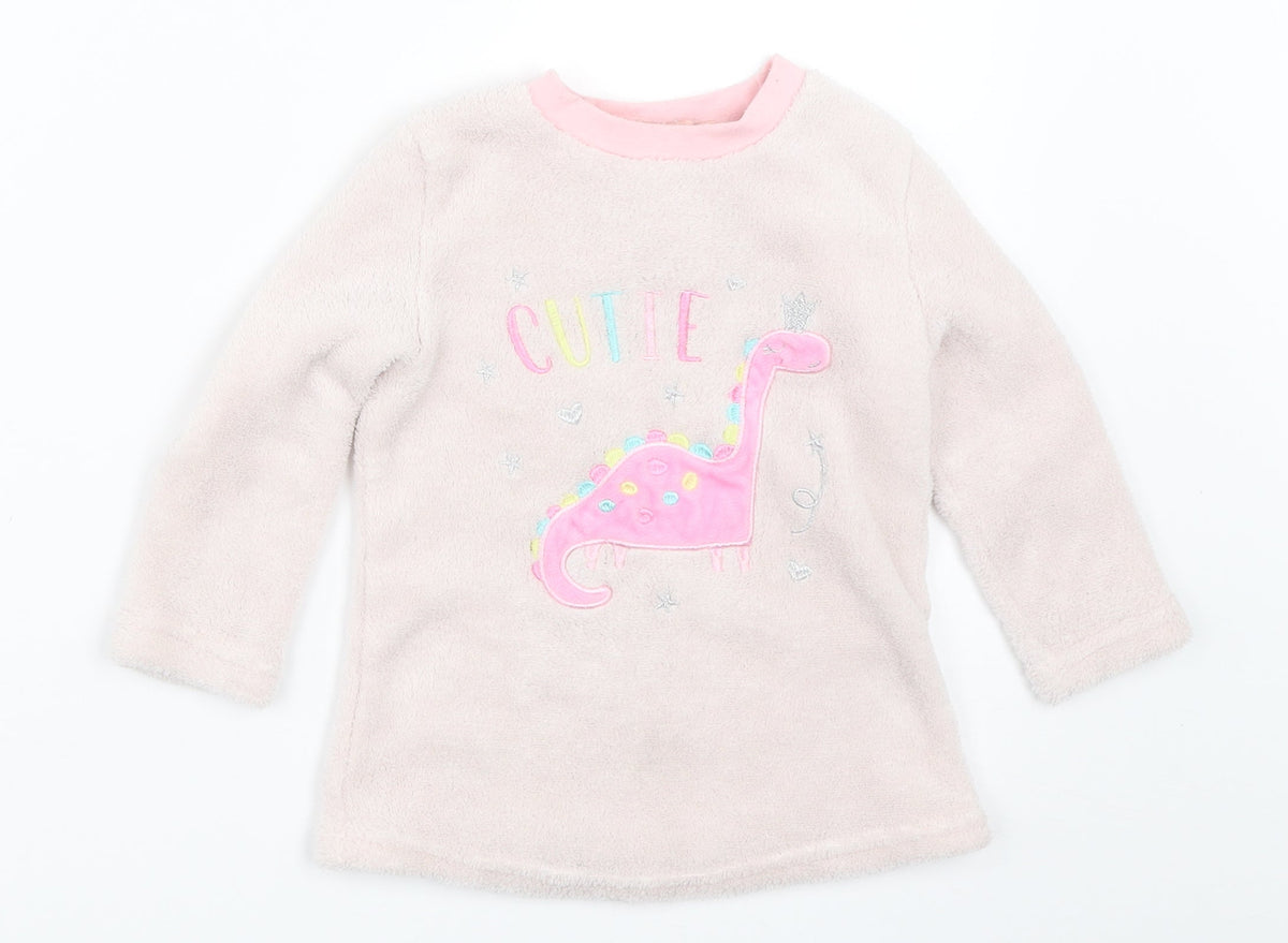 Dream Big Girls Pink Solid  Top Pyjama Top Size 2-3 Years