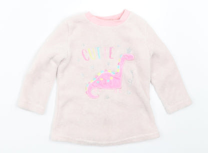 Dream Big Girls Pink Solid  Top Pyjama Top Size 2-3 Years