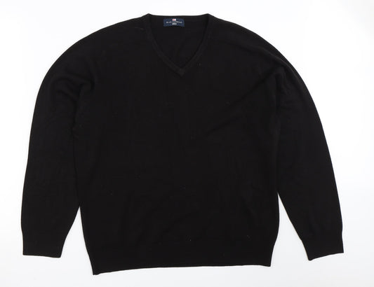 Marks and Spencer Mens Black   Pullover Jumper Size L