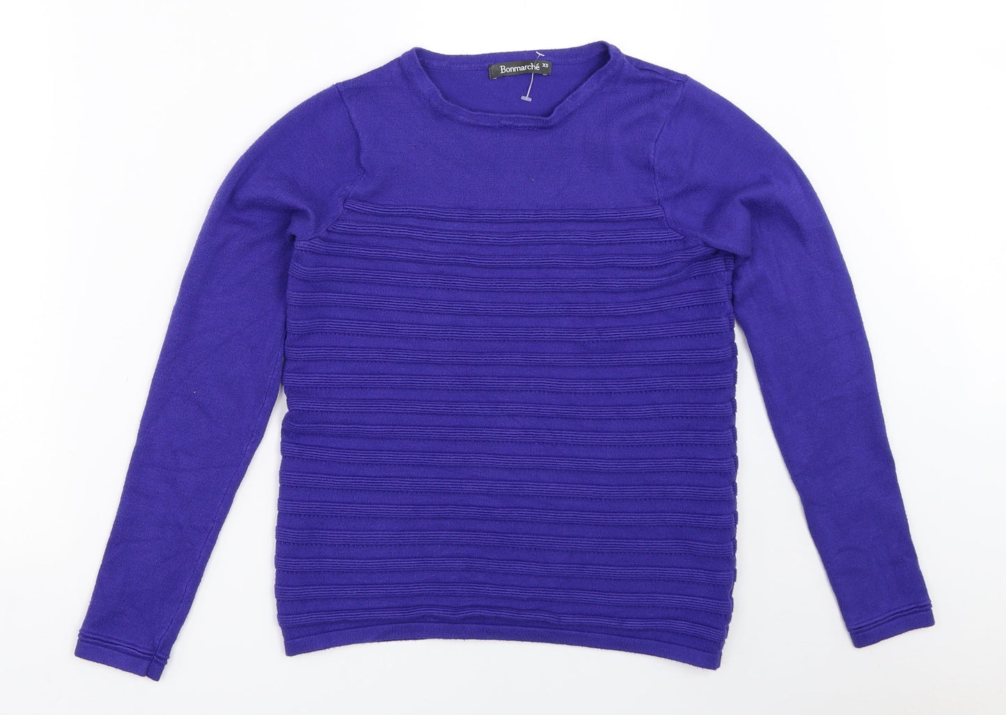 Bonmarché Womens Blue   Pullover Jumper Size XS