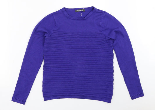 Bonmarché Womens Blue   Pullover Jumper Size XS