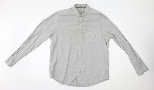 NEXT Mens Grey    Button-Up Size L