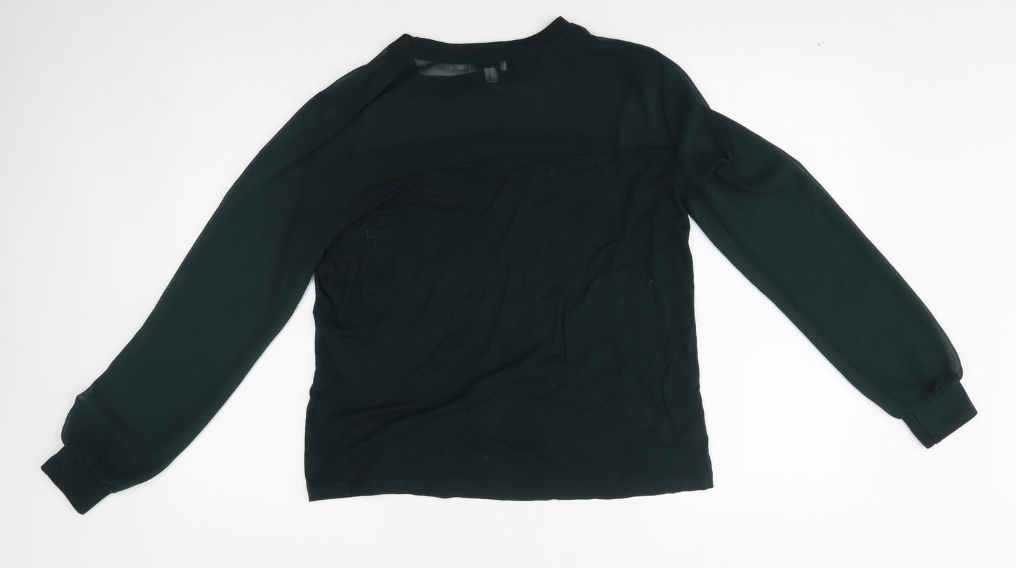 Warehouse Womens Green   Basic Blouse Size 12