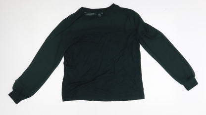 Preloved Warehouse Womens Green   Basic Blouse Size 12 - Back