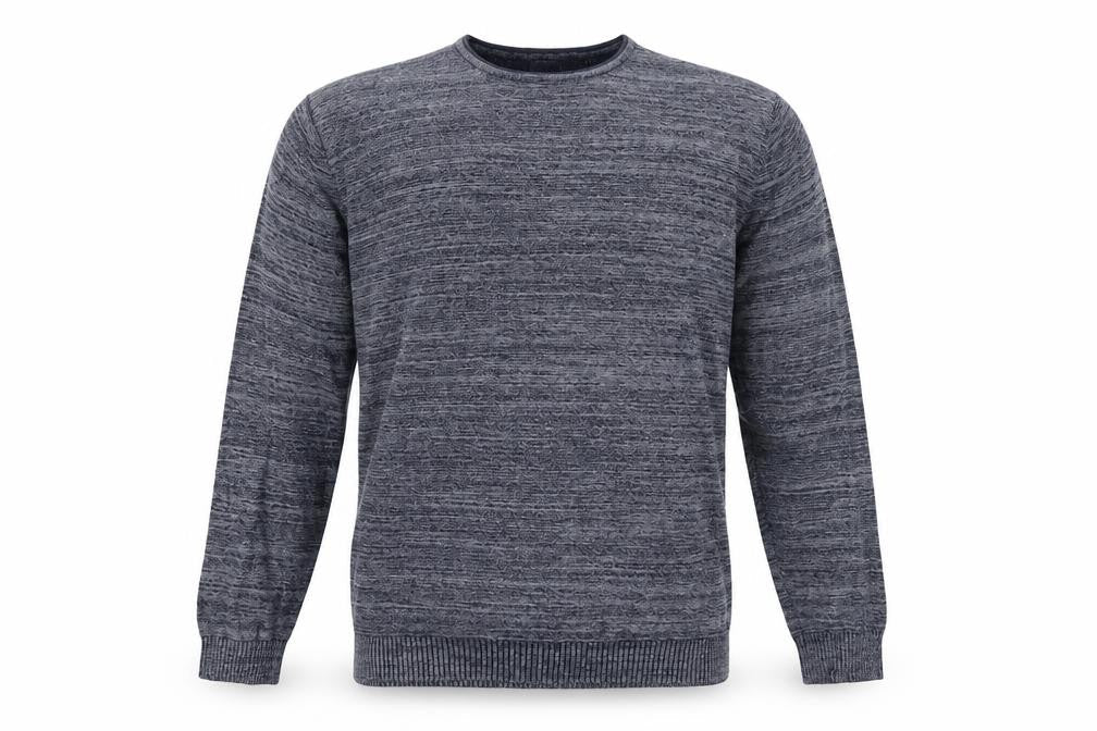 Matalan Mens Grey Striped  Pullover Jumper Size L