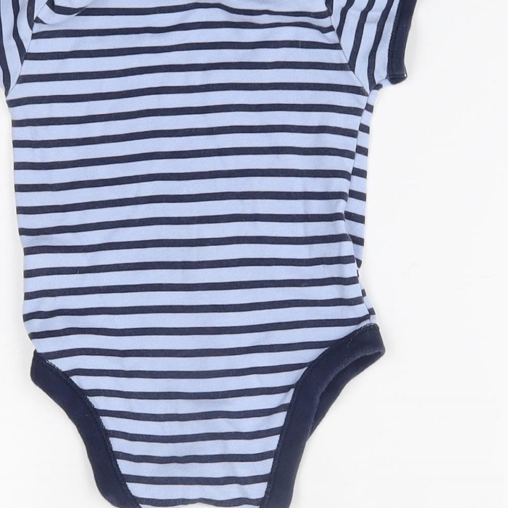 Matalan Baby Blue Striped  Babygrow One-Piece Size 6-9 Months