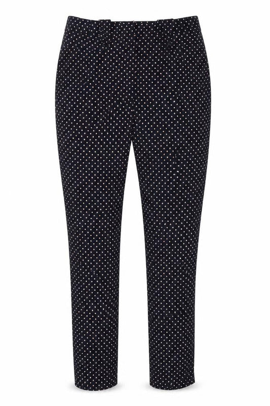 carolina belle Womens Black Polka Dot  Trousers  Size S L26 in