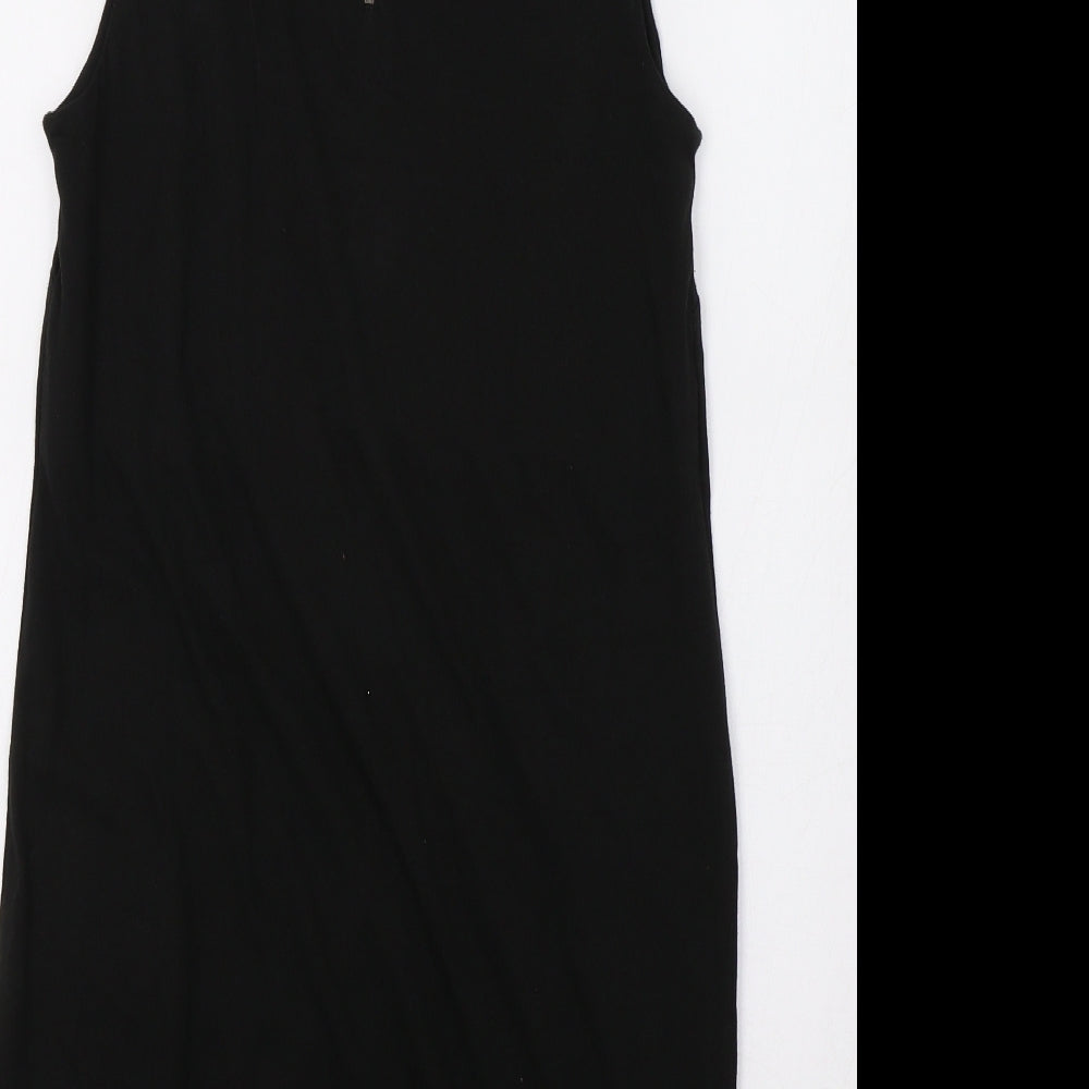 French Connection Womens Black   A-Line  Size S  - Embellished Collar