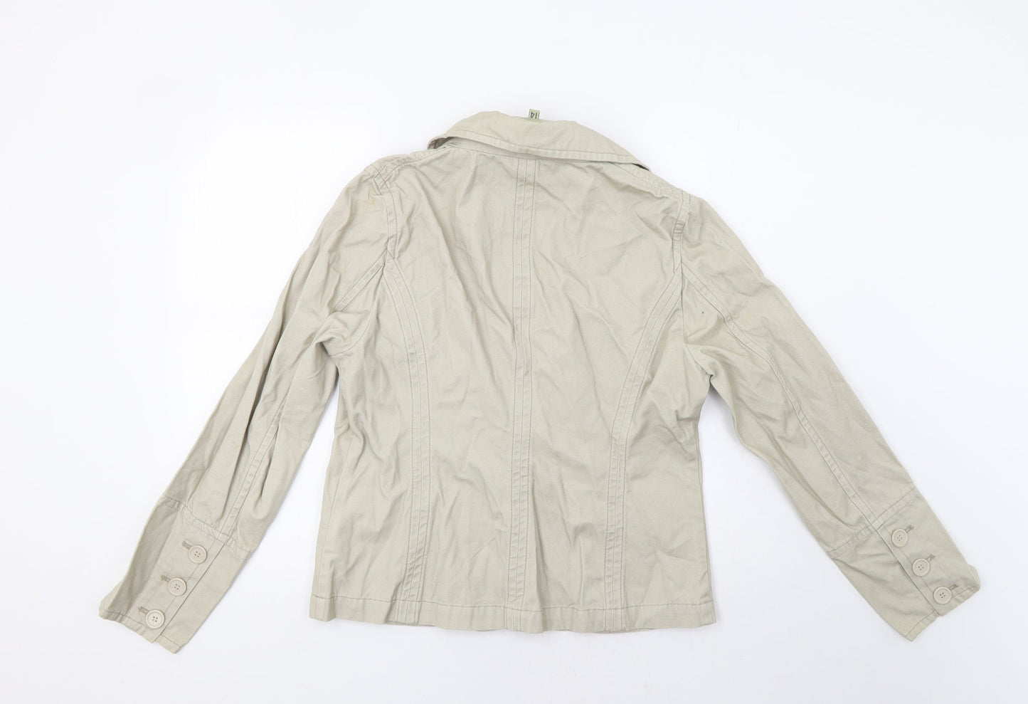 Alibi Womens Beige   Jacket Blazer Size 14