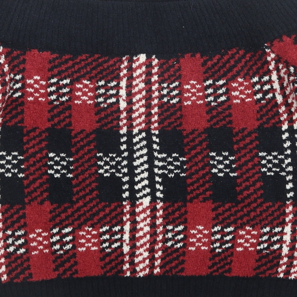 FOREVER 21 Womens Multicoloured Plaid  Pullover Jumper Size S