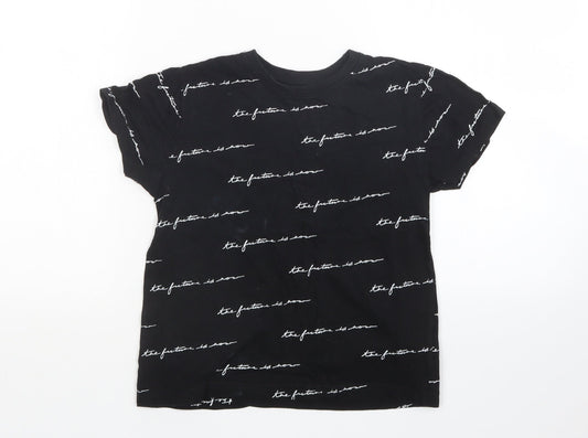 Primark Boys Black   Basic T-Shirt Size 7-8 Years