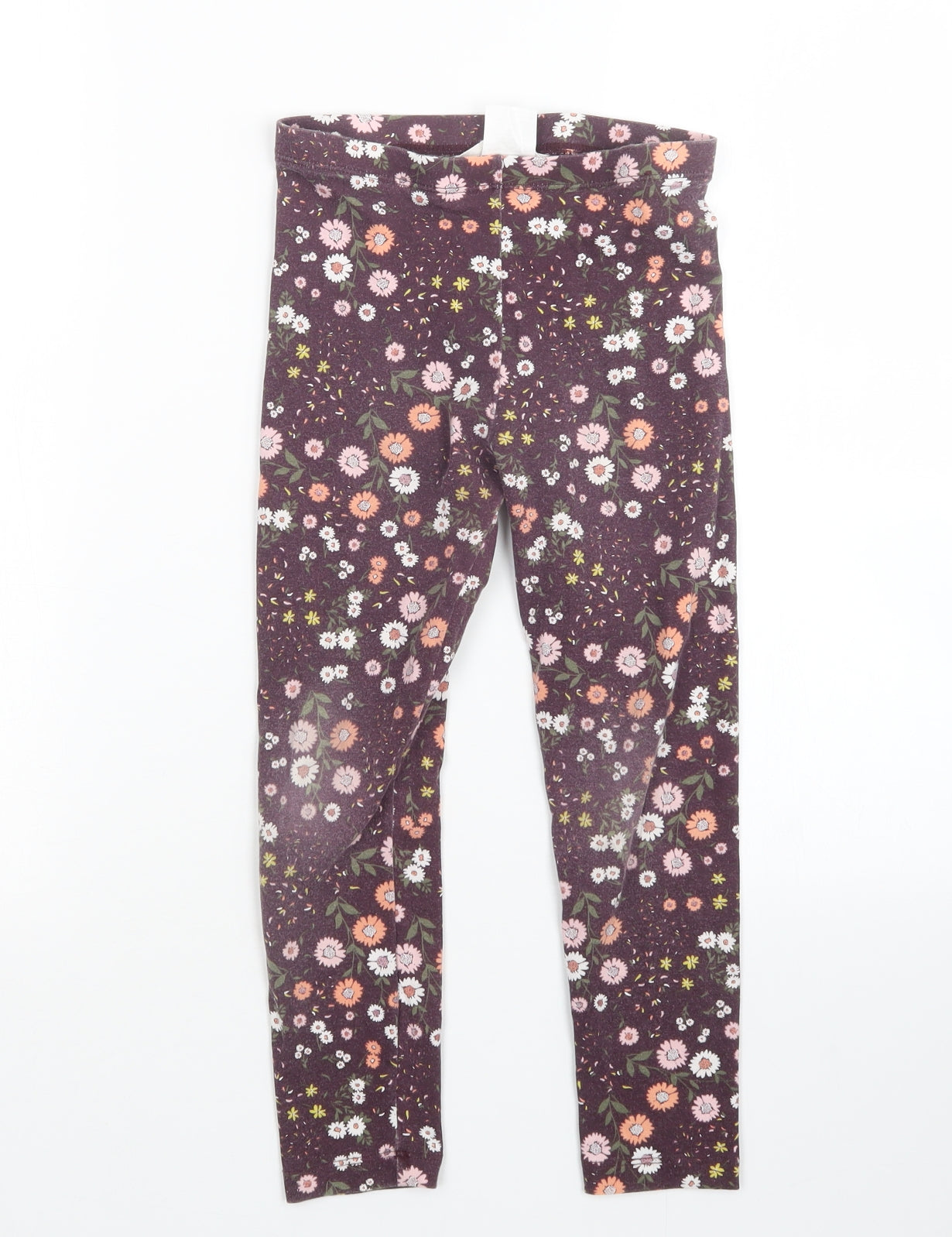 Real Kids Girls Multicoloured Floral  Sweatpants Trousers Size 7-8 Years - Leggings