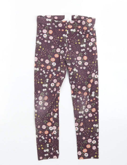 Real Kids Girls Multicoloured Floral  Sweatpants Trousers Size 7-8 Years - Leggings