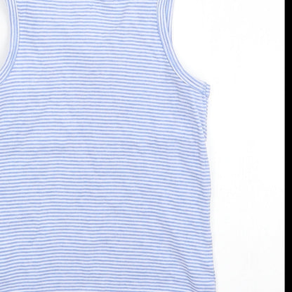 Preloved F&F Boys Blue Striped  Basic Tank Size 6-7 Years - Label