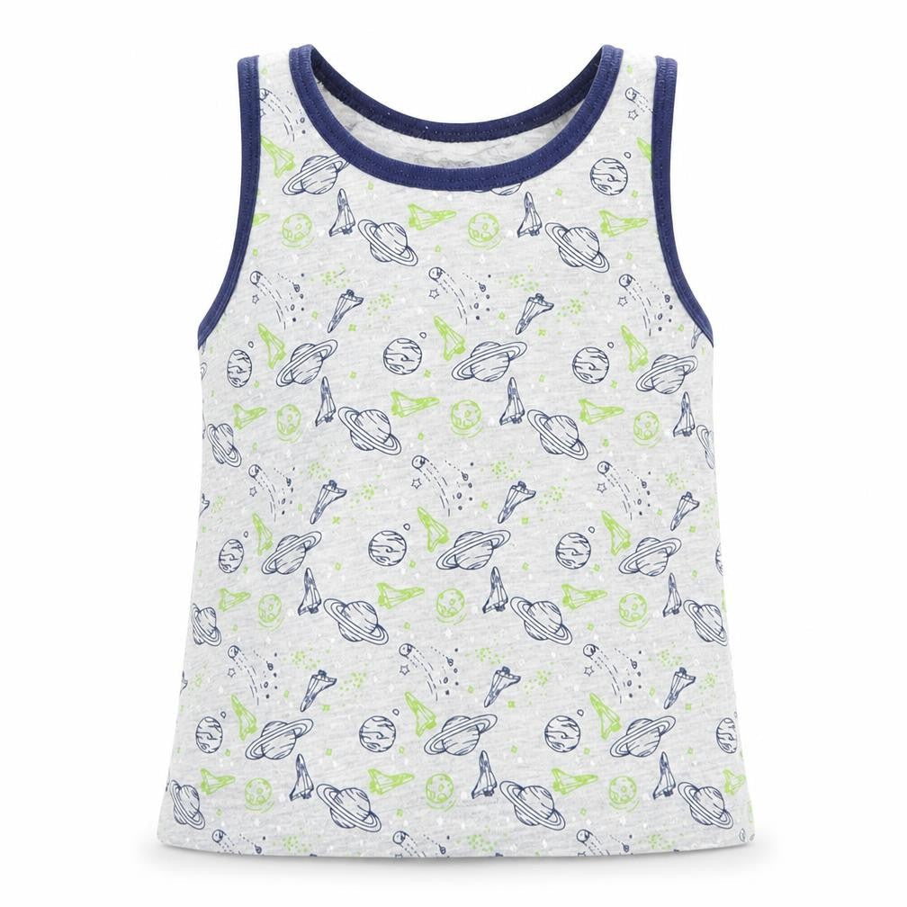 Primark Boys Multicoloured   Basic Tank Size 5-6 Years  - Space