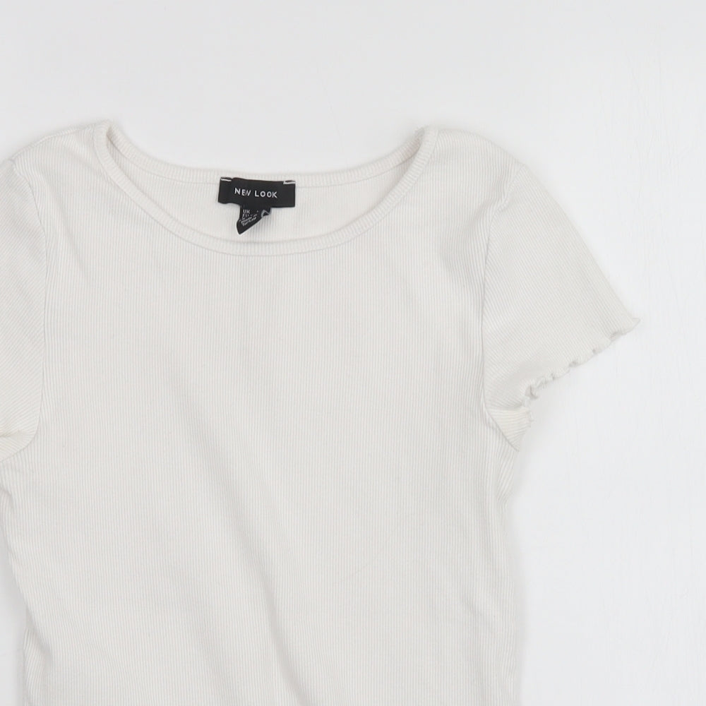 New Look Womens White   Pullover Jumper Size 10