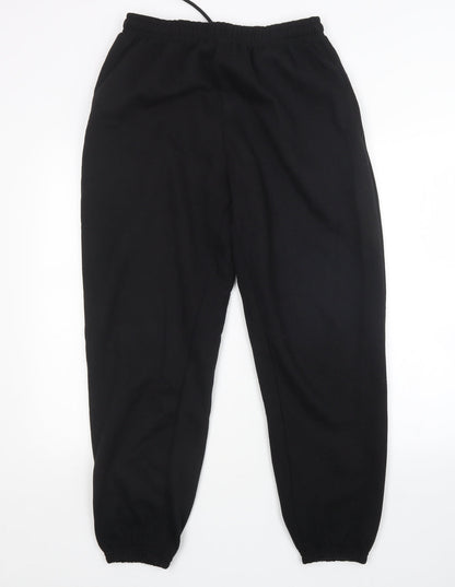 Preworn Womens Black   Sweatpants Trousers Size 12 L28 in