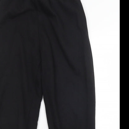 Preworn Womens Black   Sweatpants Trousers Size 12 L28 in