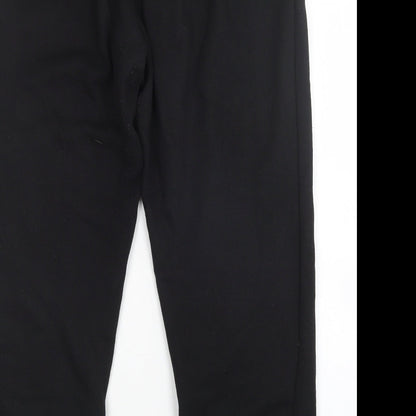 Preworn Womens Black   Sweatpants Trousers Size 12 L28 in