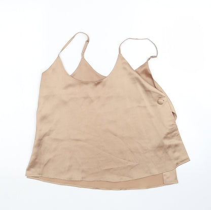Boohoo Womens Brown   Basic Tank Size 10