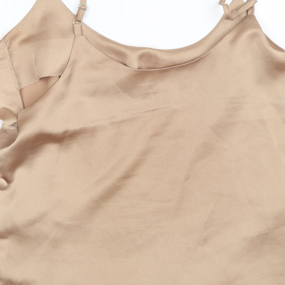 Boohoo Womens Brown   Basic Tank Size 10