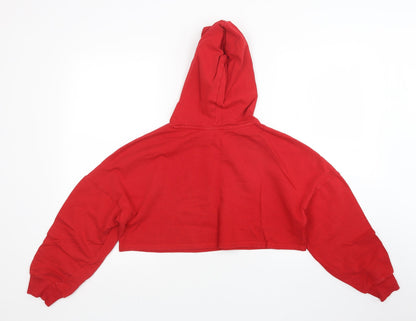 Preloved H7m Womens Red   Pullover Hoodie Size XS  - Cropped - Back