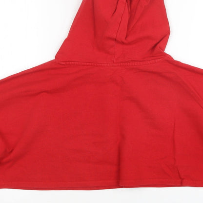 Preloved H7m Womens Red   Pullover Hoodie Size XS  - Cropped - Label
