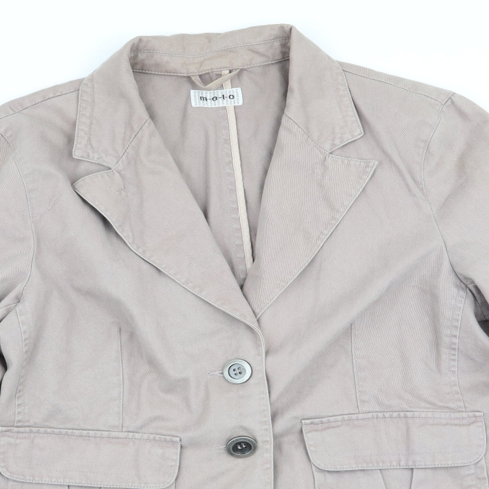 Moto Womens Pink  Denim Jacket