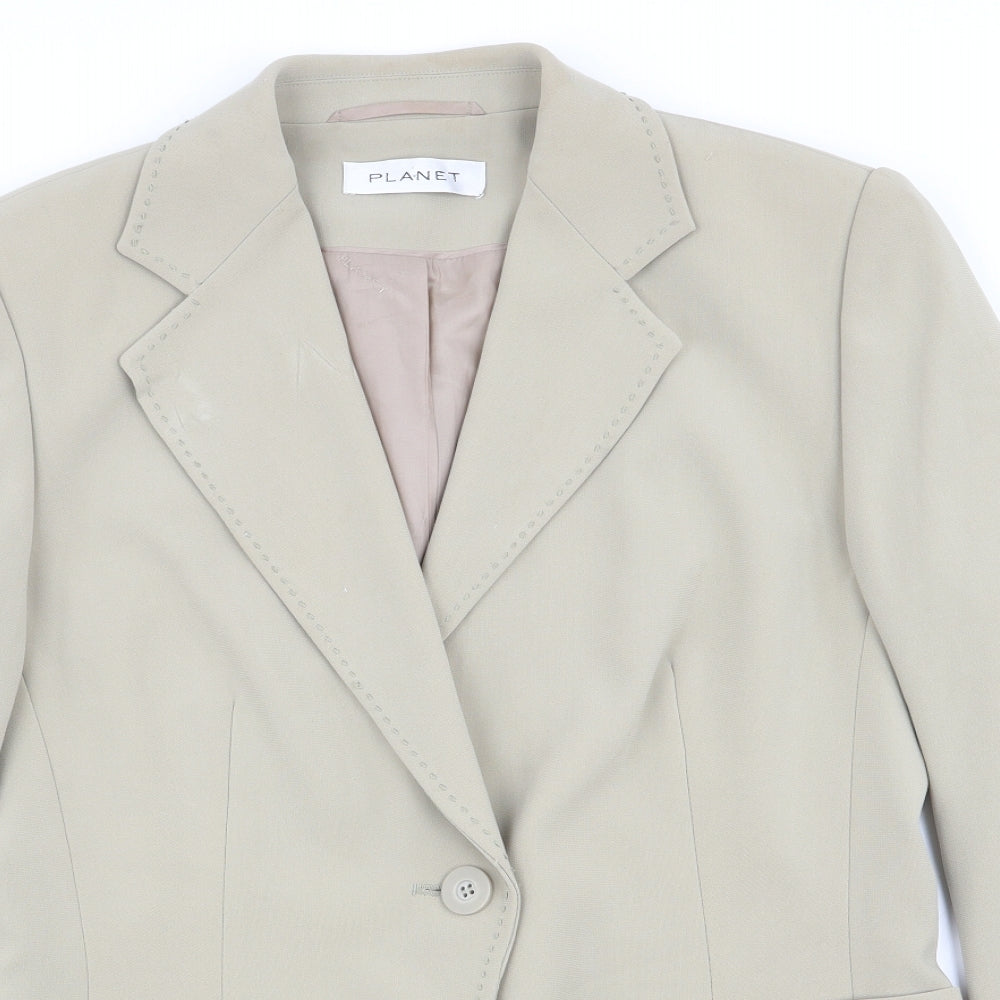 Planet Womens Beige   Jacket  Size 8