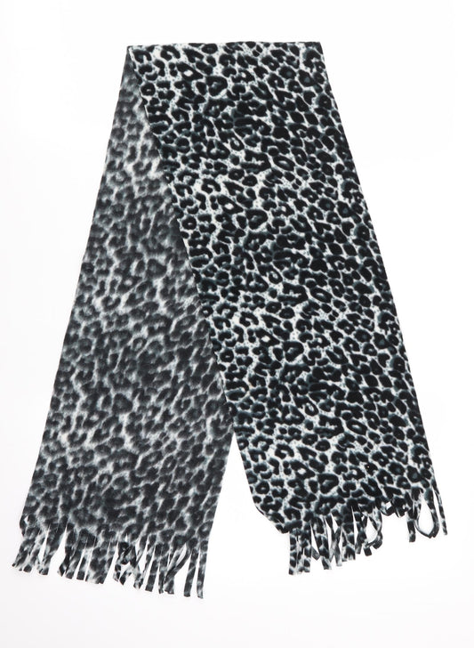 Preworn Womens Black Animal Print   Scarf