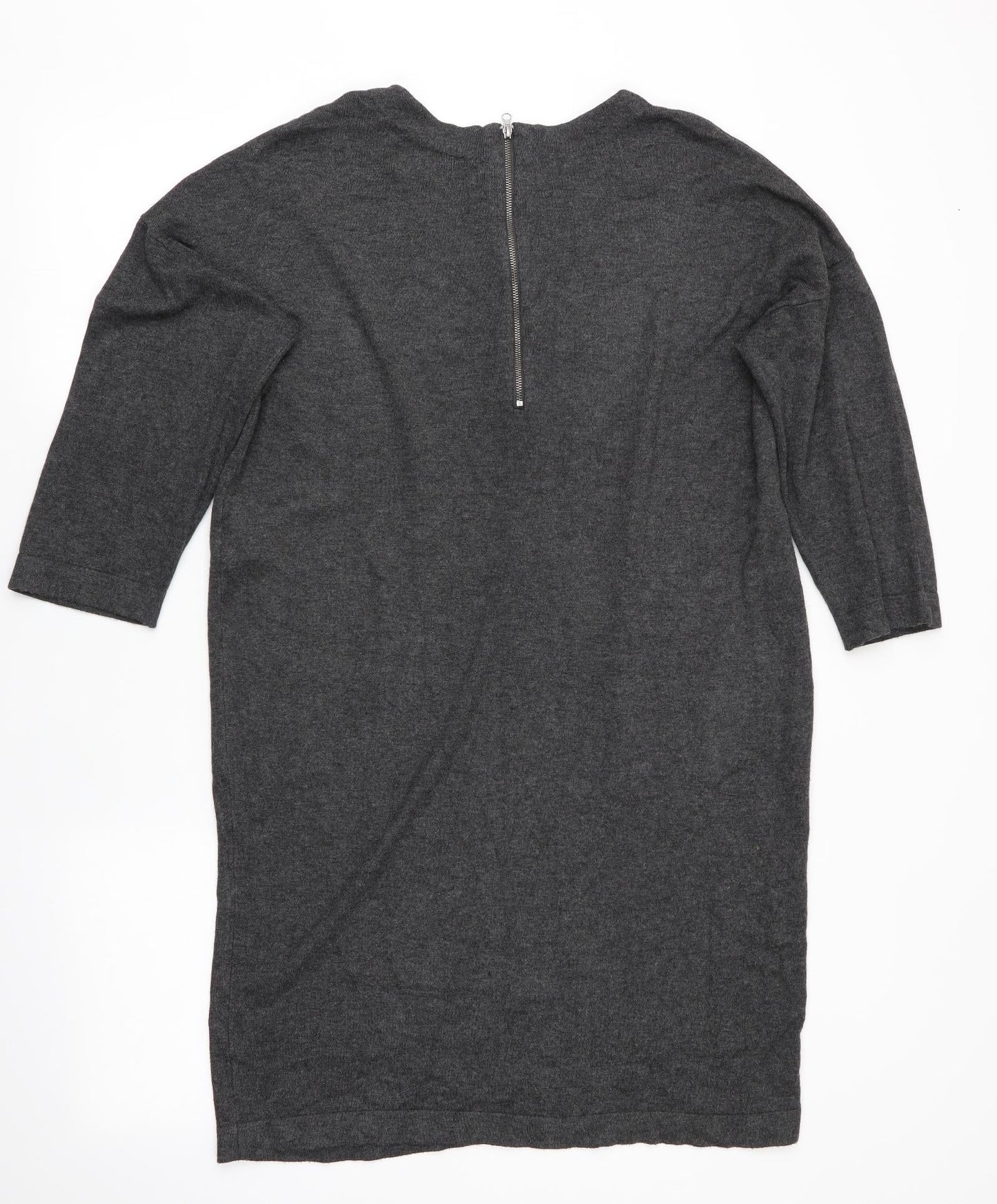 VERO MODA Womens Grey   Jumper Dress  Size L  - Back Zip