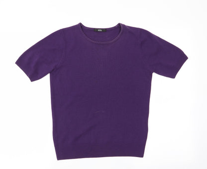Marks & Spencer Womens Purple   Pullover Jumper Size 8