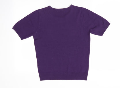 Marks & Spencer Womens Purple   Pullover Jumper Size 8